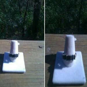 NWT 3.75 CTTW Dk. Blue Sapphires S.S. Ring